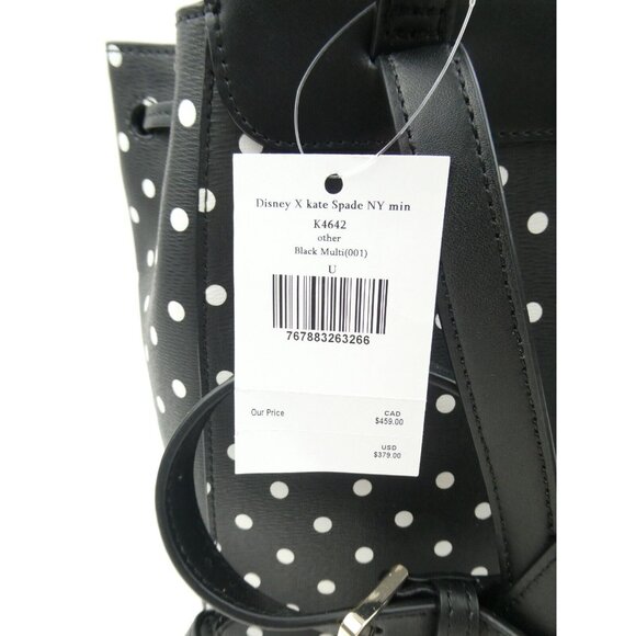 Kate Spade Disney X Minnie Black Multi Backpack NWT - Picture 10 of 11